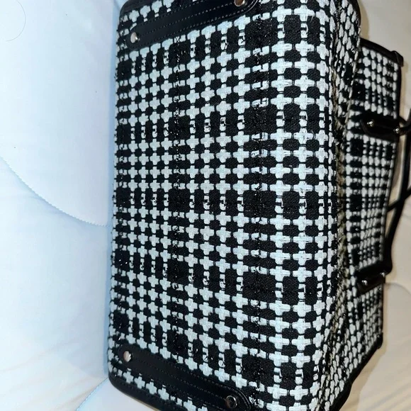 Kate Spade Black, Blue and White Checkered Tote Bag - Picture 5 of 14